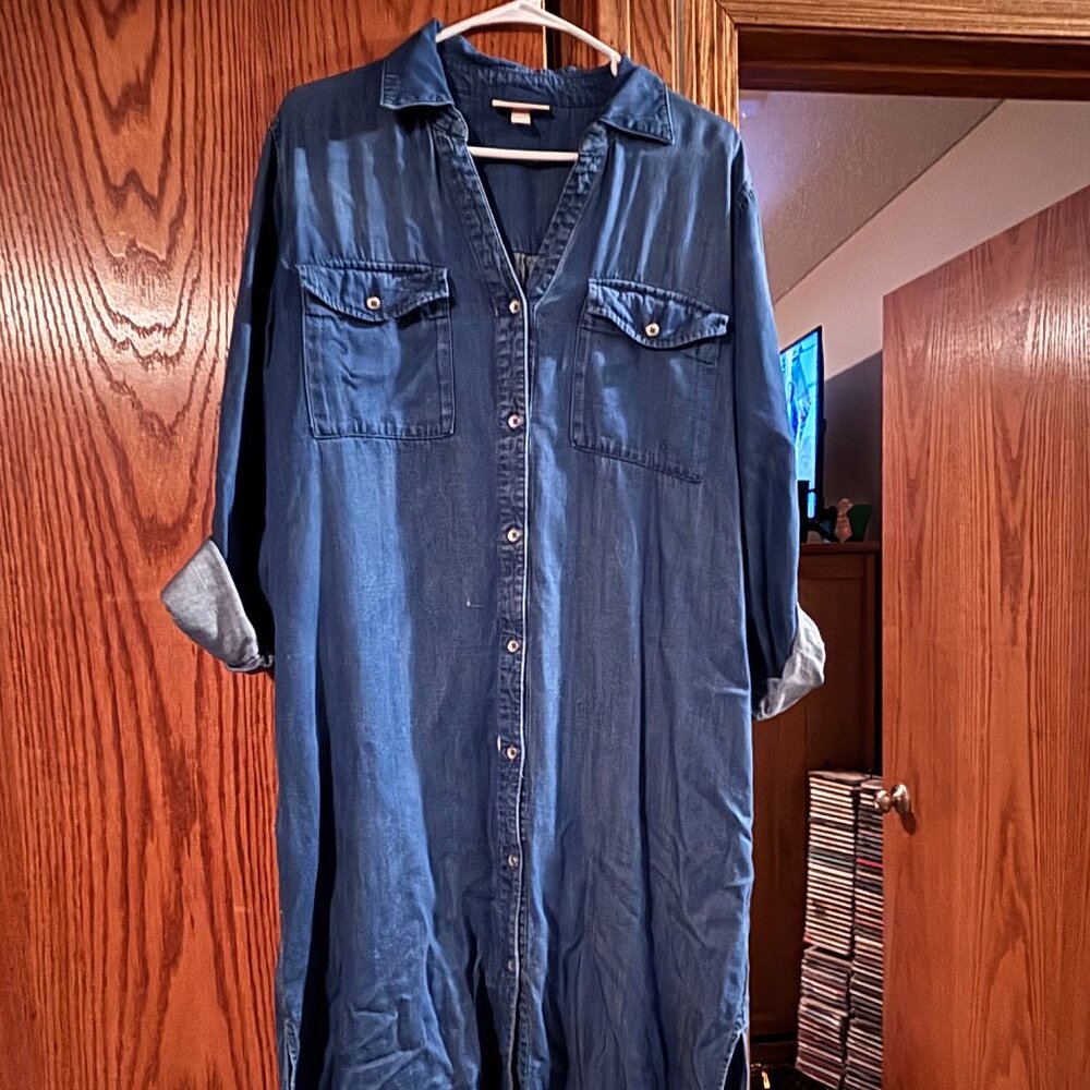 Knox Rose Denim Mid-Length Dress